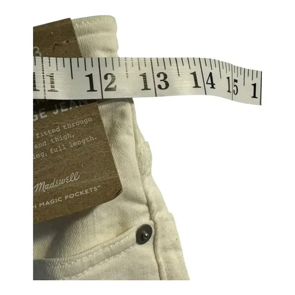 NEW Madewell Size‎ 00 (23) Tile White The Perfect Vintage Jean NWT - Picture 6 of 9